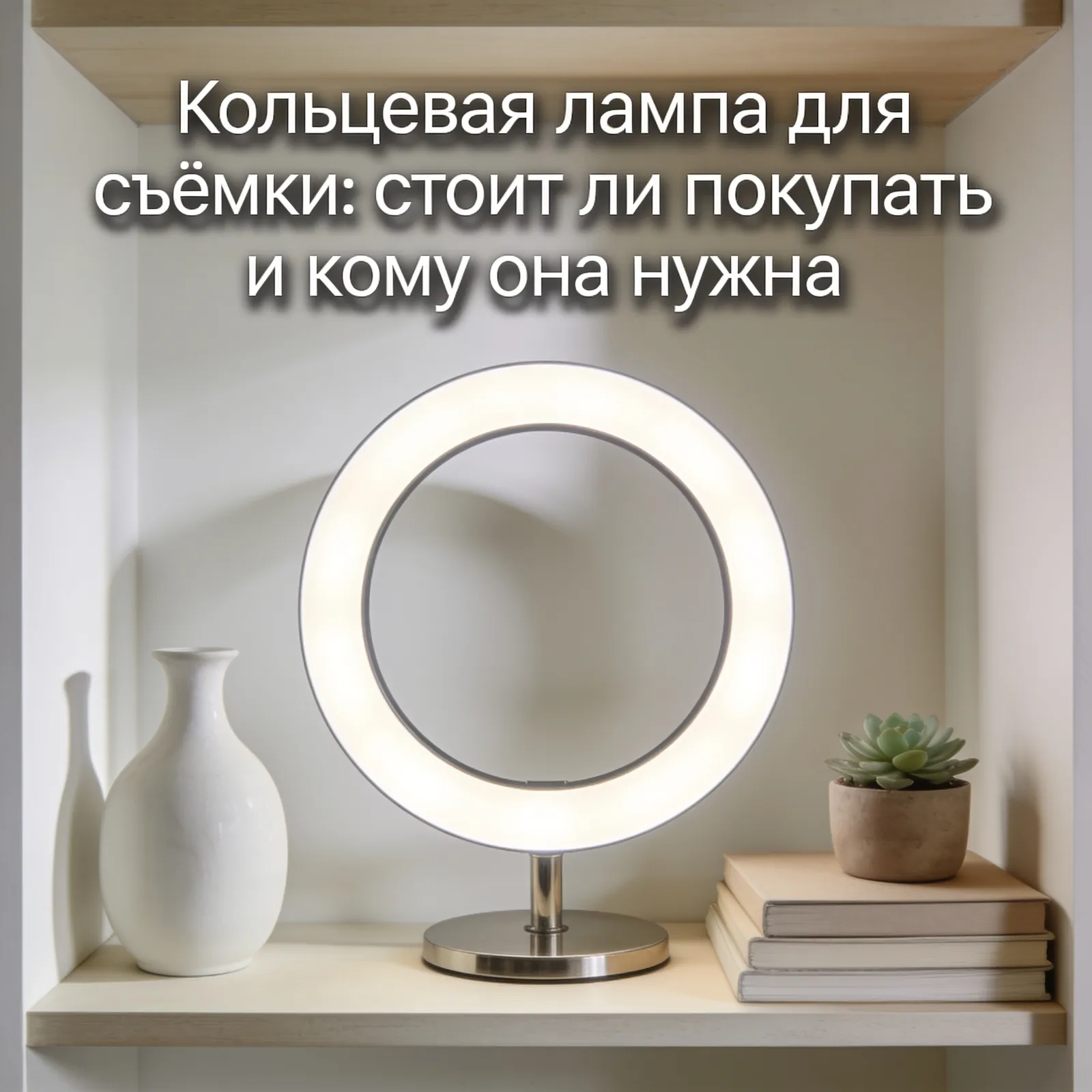 Кольцевая лампа для съёмки: стоит ли покупать и кому она нужна — декор